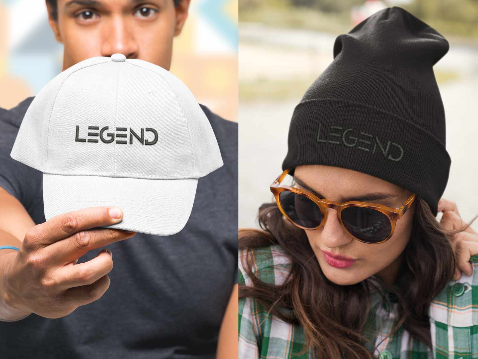 Haft na czapce z daszkiem i czapce zimowej